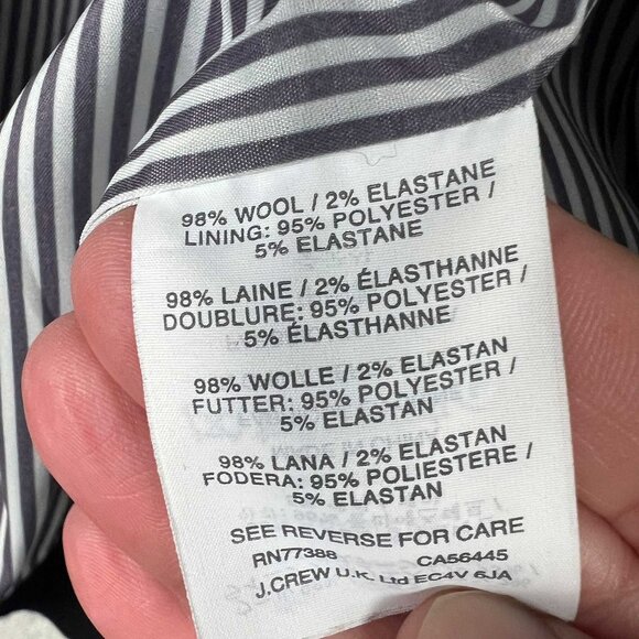 J. Crew schoolboy blazer black stretch wool - Picture 6 of 7